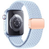 Tech-Protect Nylonmag band voor Apple Watch 4/5/6/7/8/9/SE/10, 38/40/41/42 mm, lichtblauw