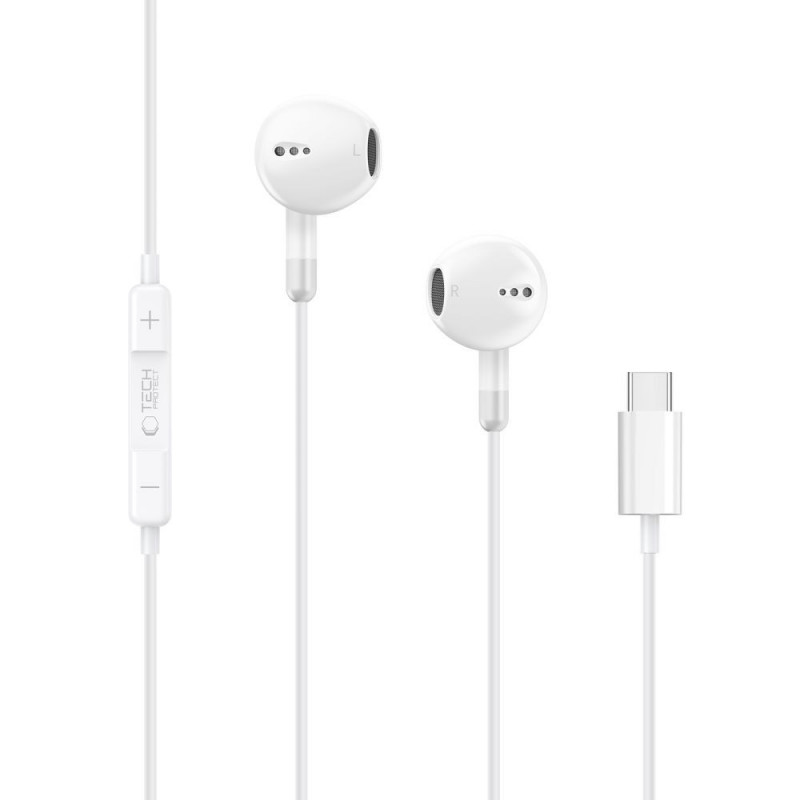 Tech-Protect Ultraboost Core G4 USB-C bedrade oordopjes, wit