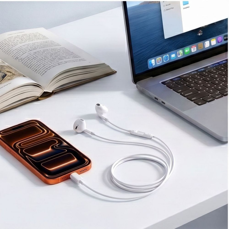 Tech-Protect Ultraboost Core G4 USB-C bedrade oordopjes, wit