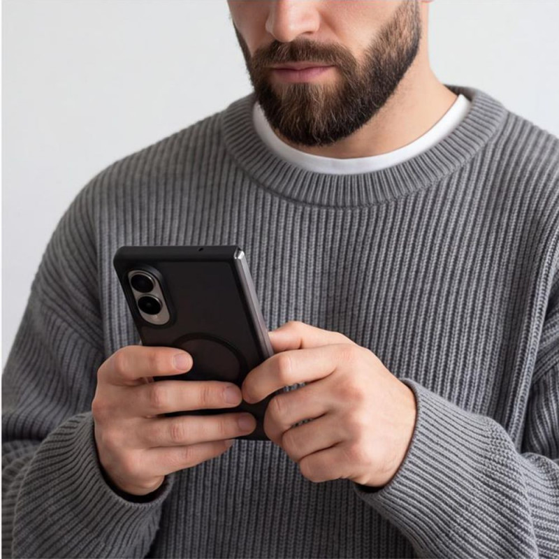 Tech-Protect Magmat MagSafe-hoesje voor Samsung Galaxy Z Fold 8, mat zwart