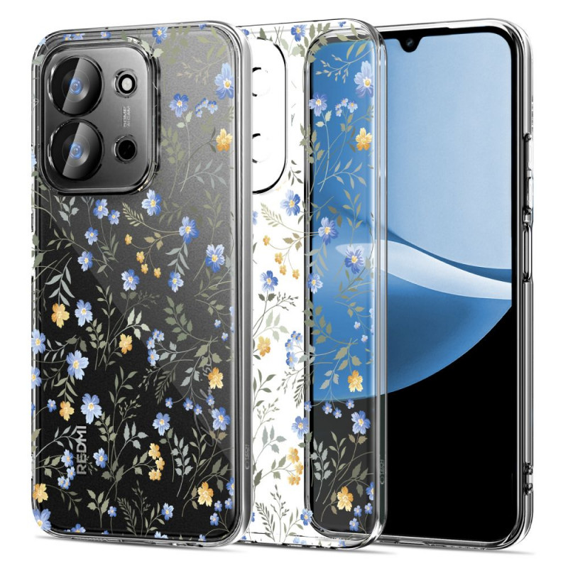 Tech-Protect FlexAir-hoesje voor Xiaomi Redmi 15C / Poco C85 (173 mm), madeliefjes met bladeren