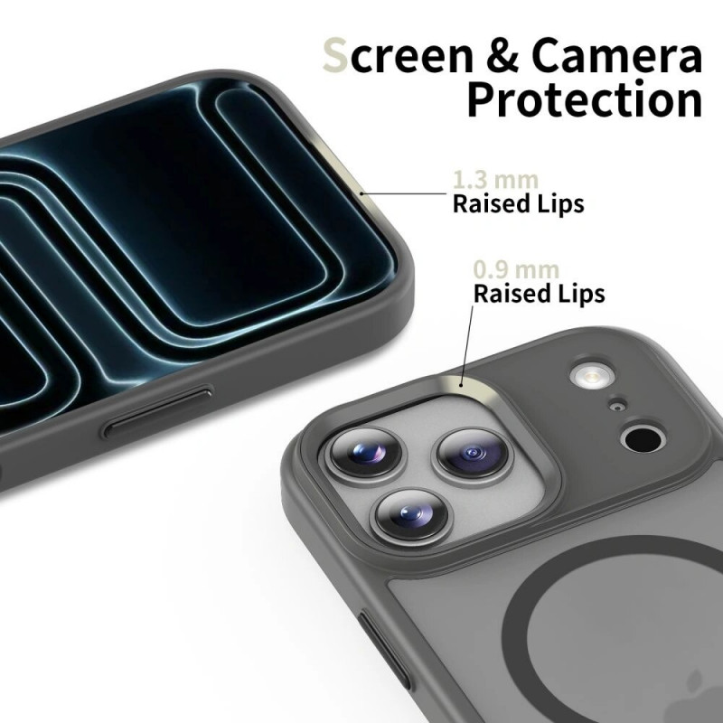 Tech-Protect Magmat MagSafe-hoesje voor Apple iPhone 17 Pro Max, mat crayongrijs