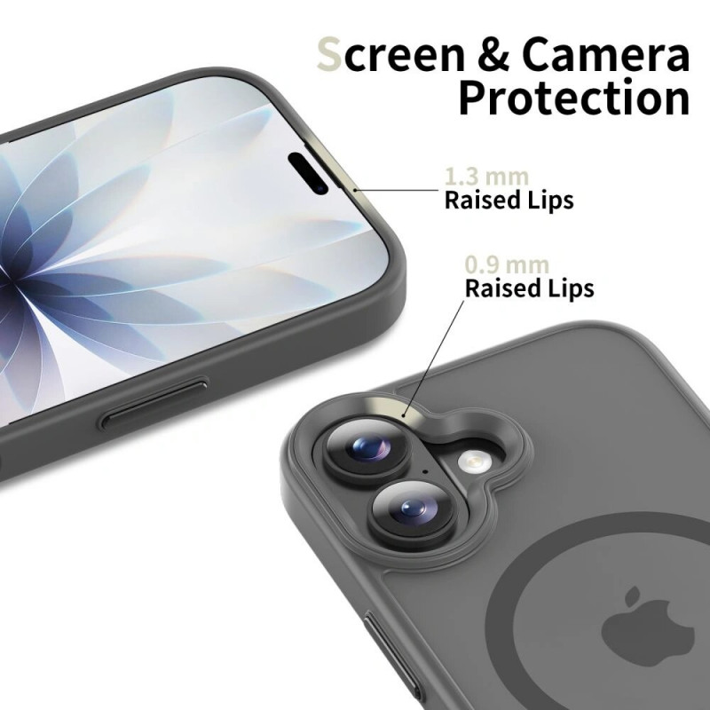 Tech-Protect Magmat MagSafe-hoesje THP4950 voor Apple iPhone 17, mat crayongrijs