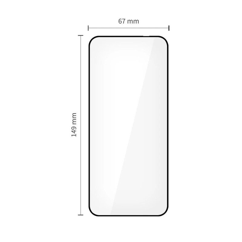 Tech-Protect Glass Fit+ gehard glas voor Motorola Edge 50 Neo / 60 Neo, zwart (2 st.)