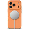 Tech-Protect silicone MagSafe-hoesje voor Apple iPhone 17 Pro, kosmisch oranje
