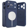 Tech-Protect Siliconen MagSafe-hoesje voor Apple iPhone 17 Pro Max, Deep Blue