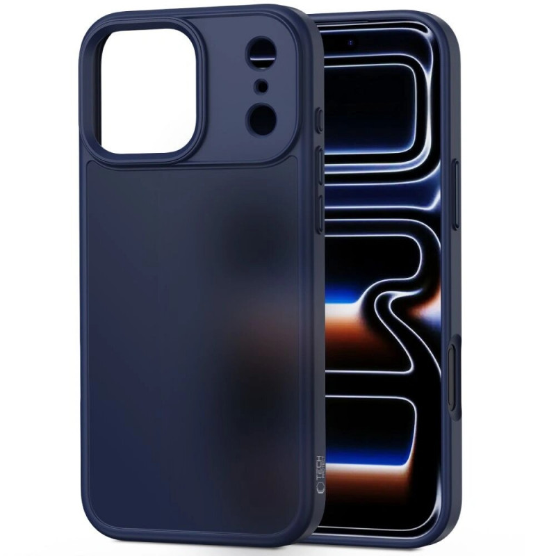 Tech-Protect Magmat hoesje voor Apple iPhone 17 Pro, mat mat diepblauw