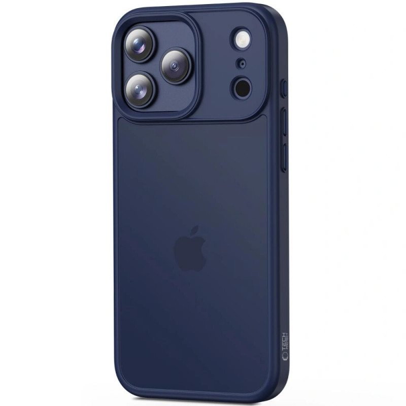 Tech-Protect Magmat hoesje voor Apple iPhone 17 Pro, mat mat diepblauw