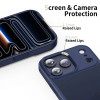 Tech-Protect Magmat hoesje voor Apple iPhone 17 Pro, mat mat diepblauw