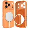 Tech-Protect silicone MagSafe-hoesje voor Apple iPhone 17 Pro Max, kosmisch oranje