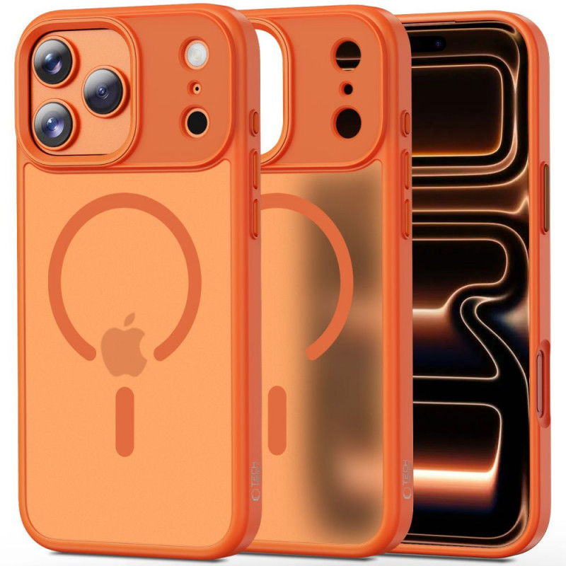 Tech-Protect Magmat MagSafe-hoesje voor Apple iPhone 17 Pro, mat kosmisch oranje