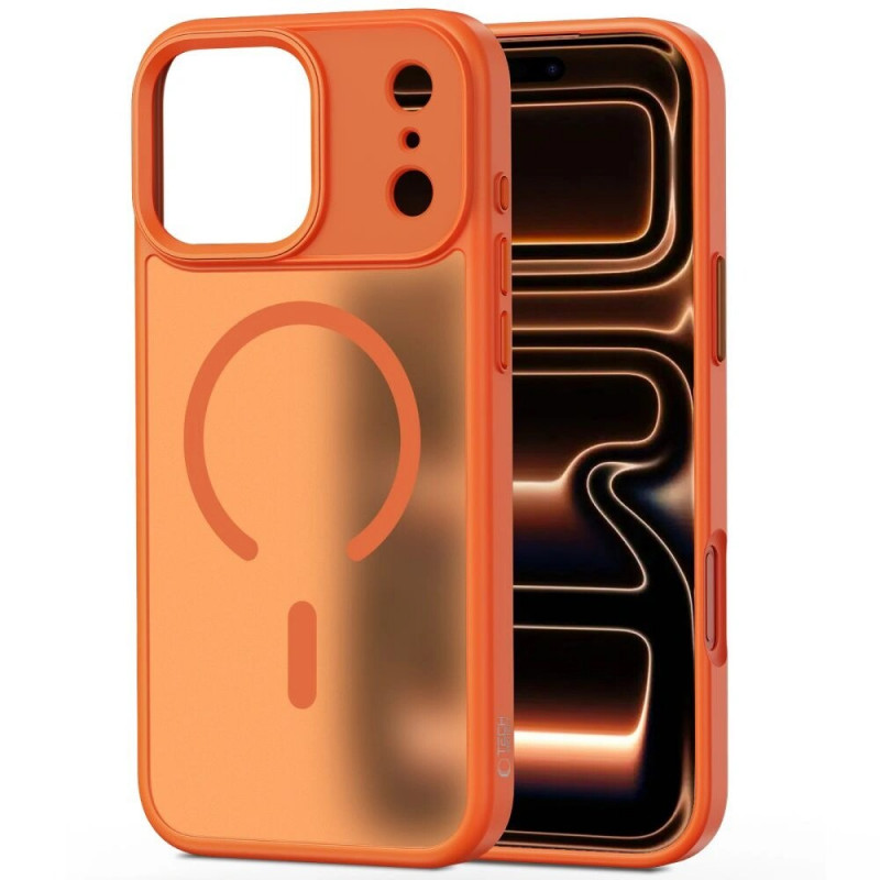 Tech-Protect Magmat MagSafe-hoesje voor Apple iPhone 17 Pro, mat kosmisch oranje