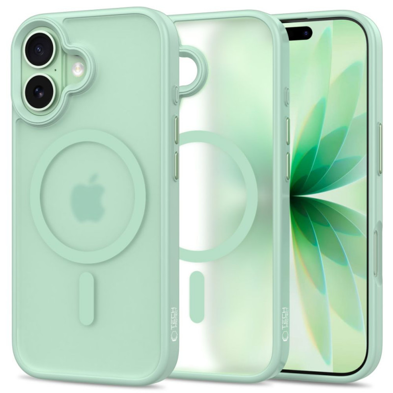 Tech-Protect MagMat MagSafe-hoesje voor Apple iPhone 17, mat salie