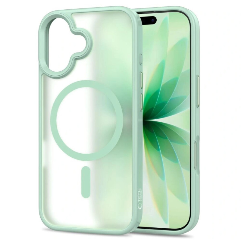 Tech-Protect MagMat MagSafe-hoesje voor Apple iPhone 17, mat salie