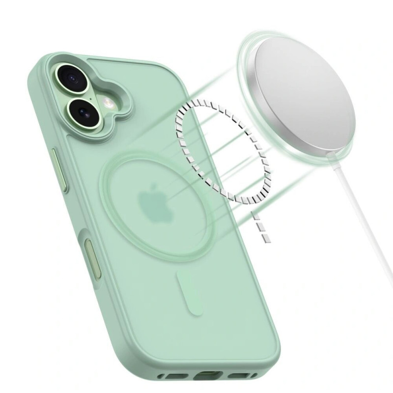Tech-Protect MagMat MagSafe-hoesje voor Apple iPhone 17, mat salie