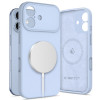 Tech-Protect Siliconen MagSafe-hoesje voor Apple iPhone 17, mistblauw