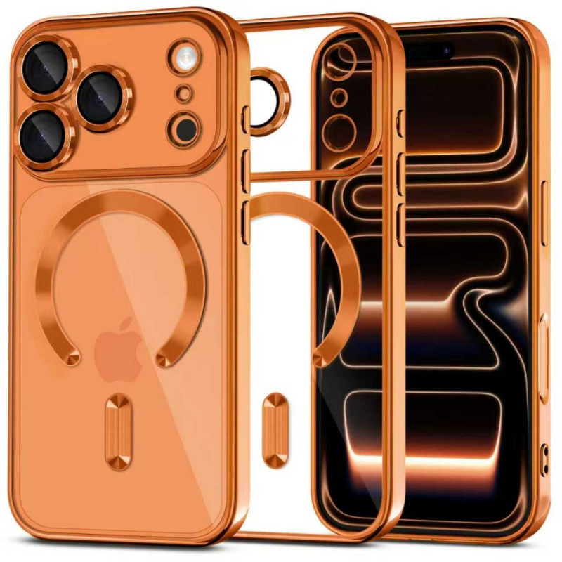 Tech-Protect MagFlex MagSafe-hoesje voor Apple iPhone 17 Pro, glanzend oranje