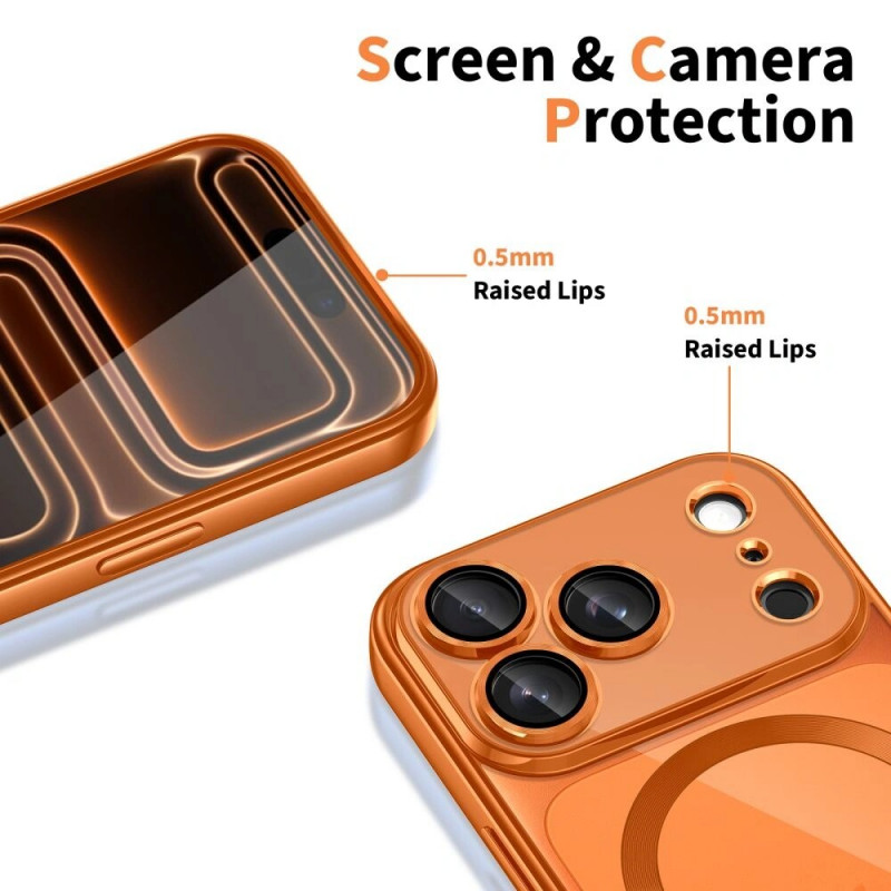 Tech-Protect MagFlex MagSafe-hoesje voor Apple iPhone 17 Pro, glanzend oranje