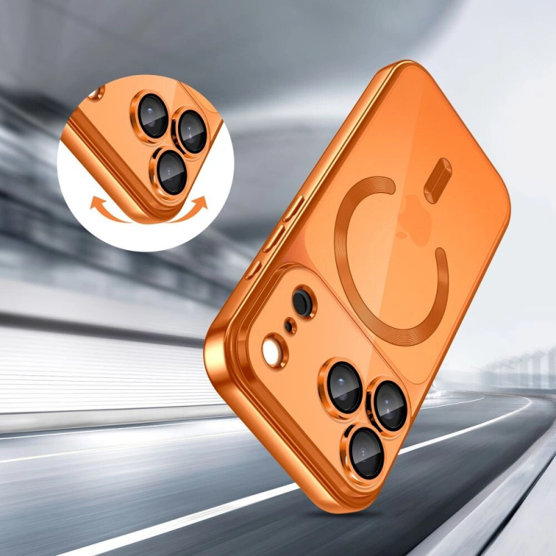 Tech-Protect MagFlex MagSafe-hoesje voor Apple iPhone 17 Pro, glanzend oranje