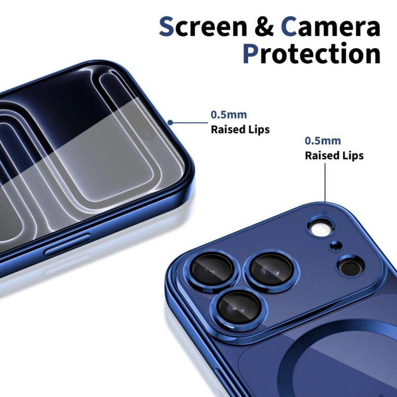 Tech-Protect MagFlex MagSafe-hoesje voor Apple iPhone 17 Pro, Shiny Deep Blue