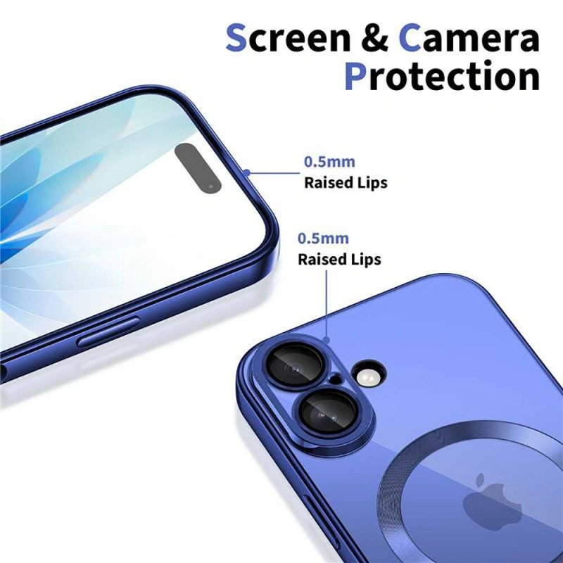Tech-Protect MagFlex MagSafe-hoesje voor Apple iPhone 17, glanzend mistblauw