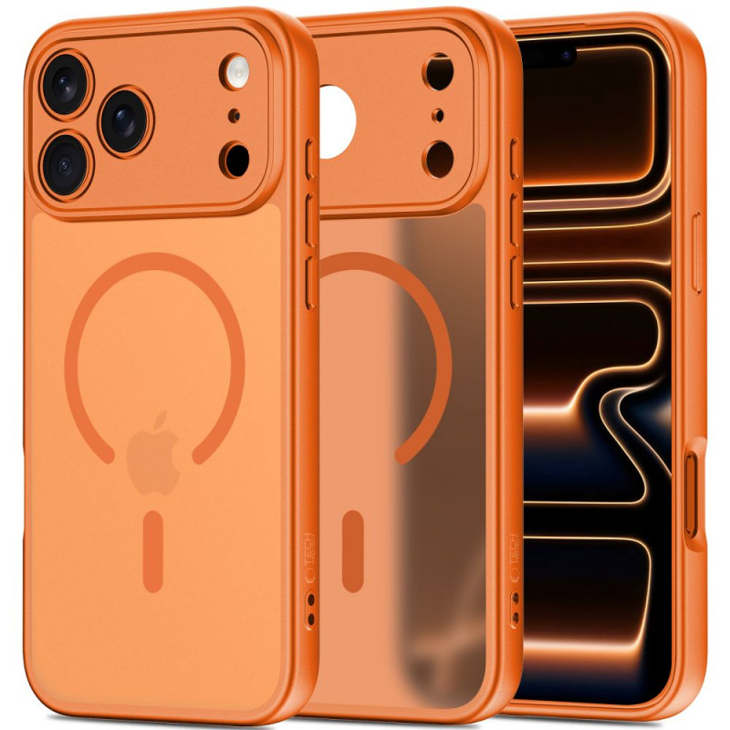 Tech-Protect BasicMag MagSafe-hoesje voor Apple iPhone 17 Pro, mat cosmic orange
