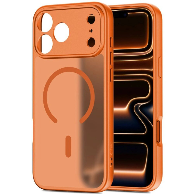 Tech-Protect BasicMag MagSafe-hoesje voor Apple iPhone 17 Pro, mat cosmic orange