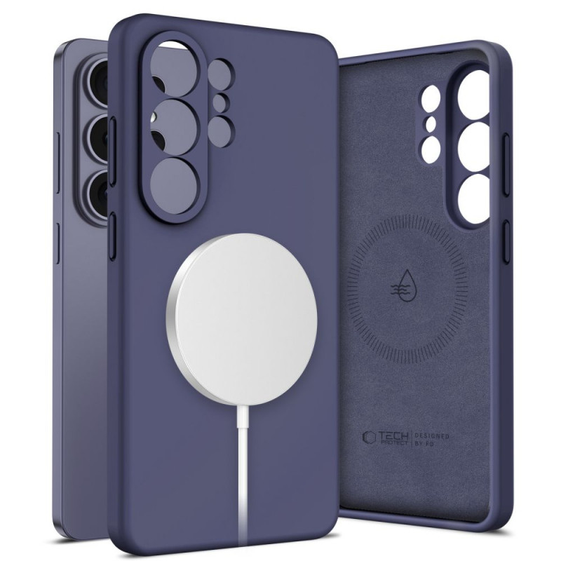 Tech-Protect Siliconen MagSafe-hoesje voor Samsung Galaxy S26 Ultra, Cobalt Violet