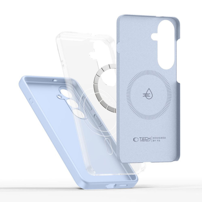 Tech-Protect Siliconen MagSafe-hoesje voor Samsung Galaxy S26, hemelsblauw