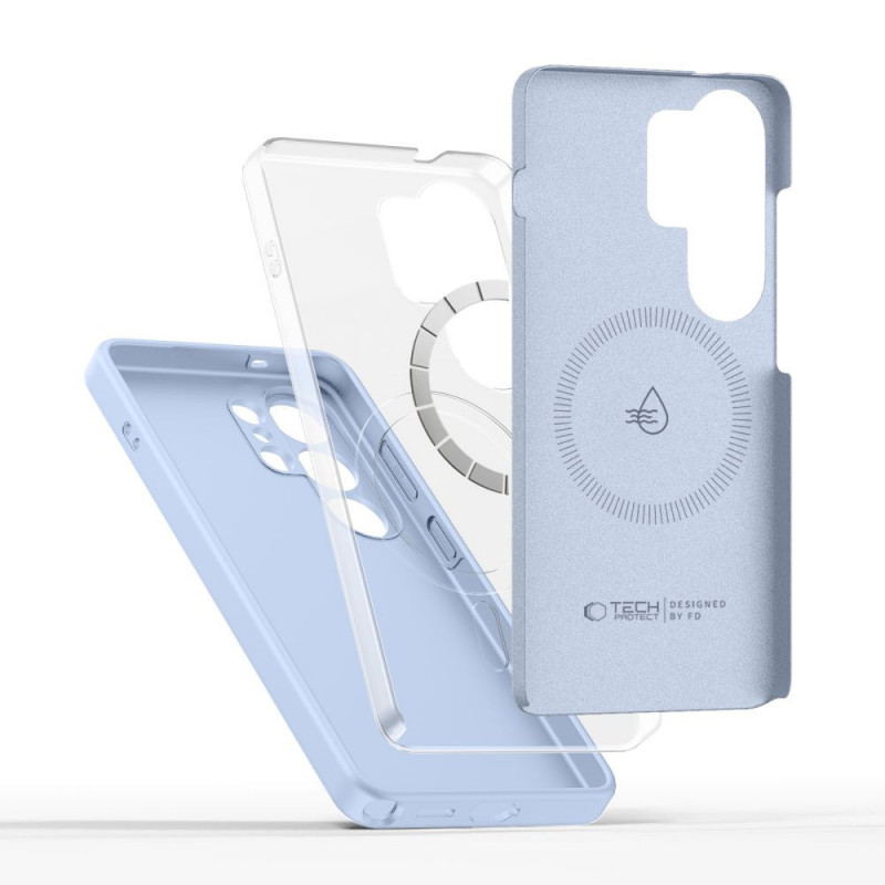 Tech-Protect Siliconen MagSafe-hoesje voor Samsung Galaxy S26 Ultra, hemelsblauw
