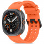 Tech-Protect Siliconen Air-band voor Samsung Galaxy Watch Ultra 1 / 2 (2024-2026) 47 mm, mandarijnoranje