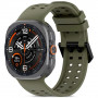 Tech-Protect Siliconen Air-band voor Samsung Galaxy Watch Ultra 1 / 2 (2024-2026) 47 mm, olijfgroen