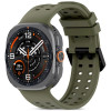 Tech-Protect Siliconen Air-band voor Samsung Galaxy Watch Ultra 1 / 2 (2024-2026) 47 mm, olijfgroen