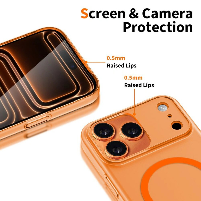 Tech-Protect Magslim MagSafe-hoesje Apple iPhone 17 Pro mat kosmisch oranje