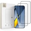 Tech-Protect Glass Fit+ gehard glas Xiaomi Poco F8 Ultra THP5047, zwart (2 stuks)