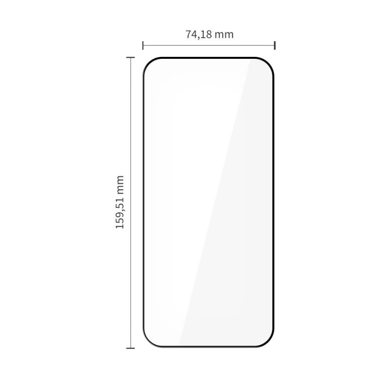 Tech-Protect Glass Fit+ gehard glas Xiaomi Poco F8 Ultra THP5047, zwart (2 stuks)