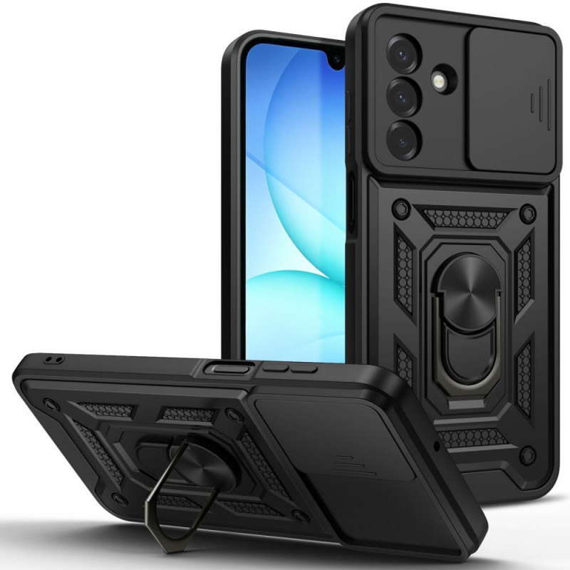 Tech-Protect CamShield Pro-hoesje Samsung Galaxy A17 / A18 / A26 4G / 5G zwart