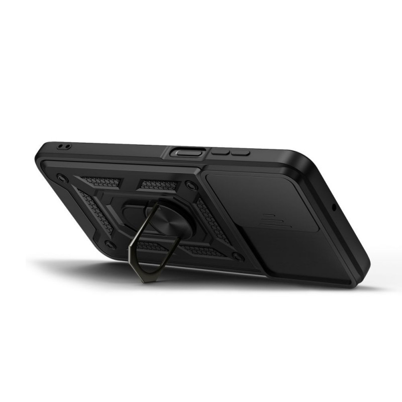 Tech-Protect CamShield Pro-hoesje Samsung Galaxy A17 / A18 / A26 4G / 5G zwart