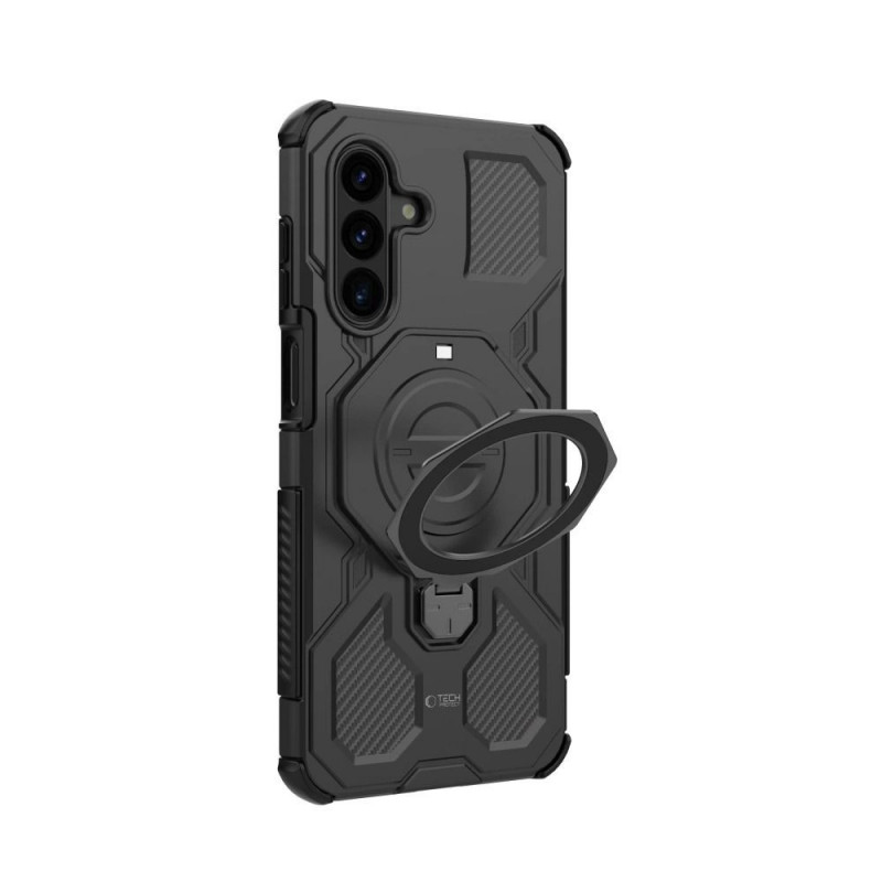Tech-Protect TacticStand MagSafe-hoesje Samsung Galaxy A17 / A18 4G / 5G mat zwart
