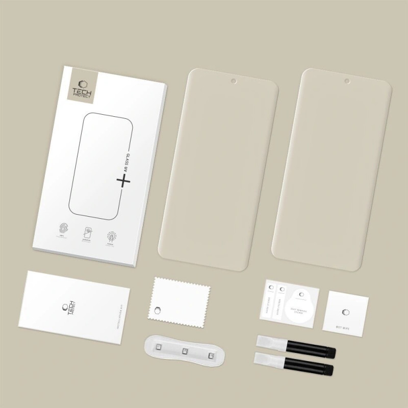 Tech-Protect Glass UV+ gehard glas Xiaomi Redmi Note 15 Pro+ 5G / POCO M8 Pro, transparant (2 st.)