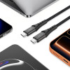 Tech-Protect Ultraboost UB11T USB-C naar USB-C kabel PD 240W, 100 cm, zwart