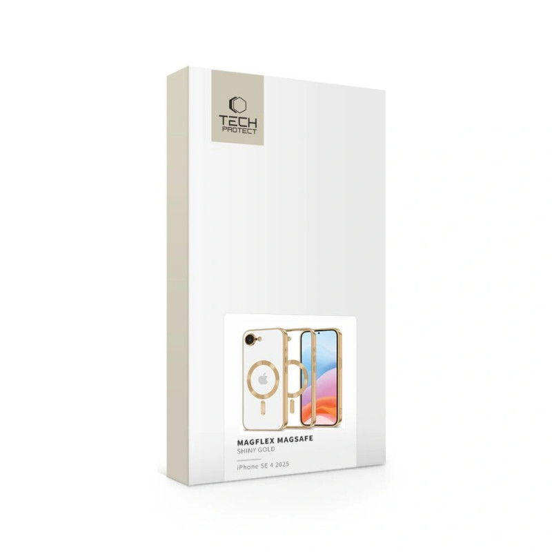 Tech-Protect MagFlex MagSafe Case THP3927 Apple iPhone 17e / 16e, glanzend goud