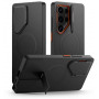 Tech-Protect Kevlar Aura MagSafe-hoesje voor Samsung Galaxy S25 Ultra, zwart/oranje