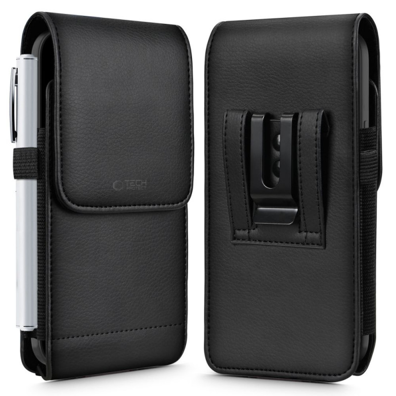 Tech-Protect SM75 universele telefoonholster voor smartphones van 5,8-6,8 inch, zwart