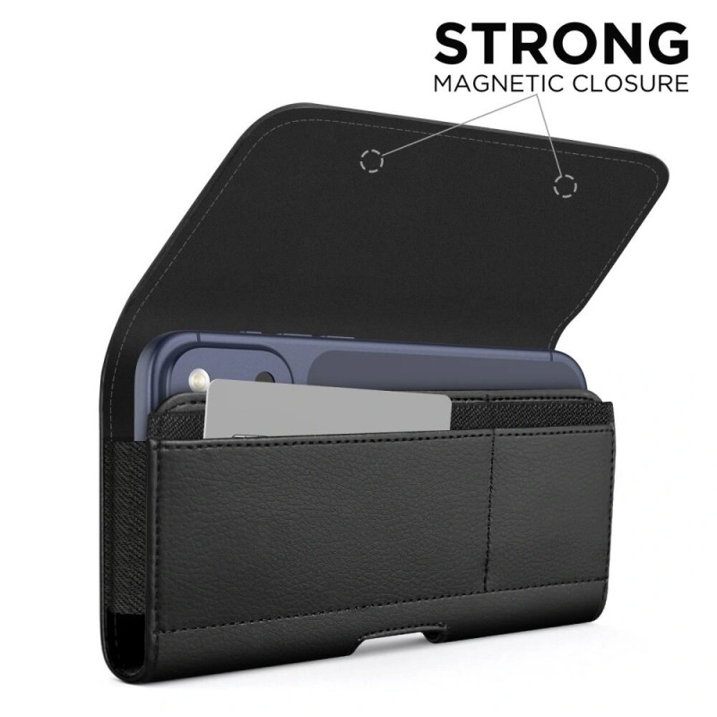 Tech-Protect SM80 THP4794 universele telefoonholster voor smartphones van 5,8-6,8 inch, zwart
