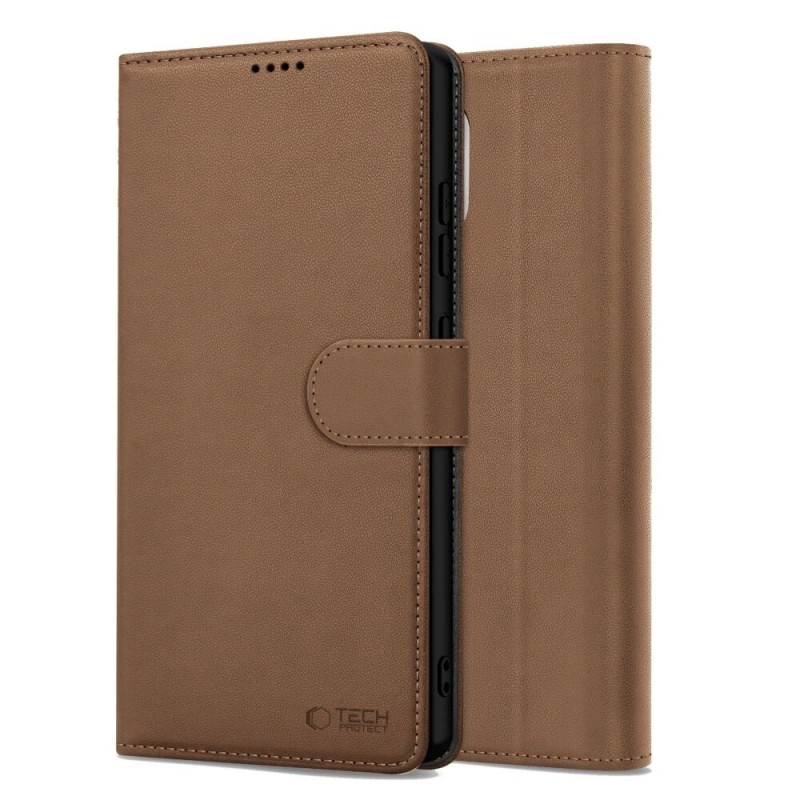 Tech-Protect portemonneehoesje voor Apple iPhone 17e / 16e, bruin