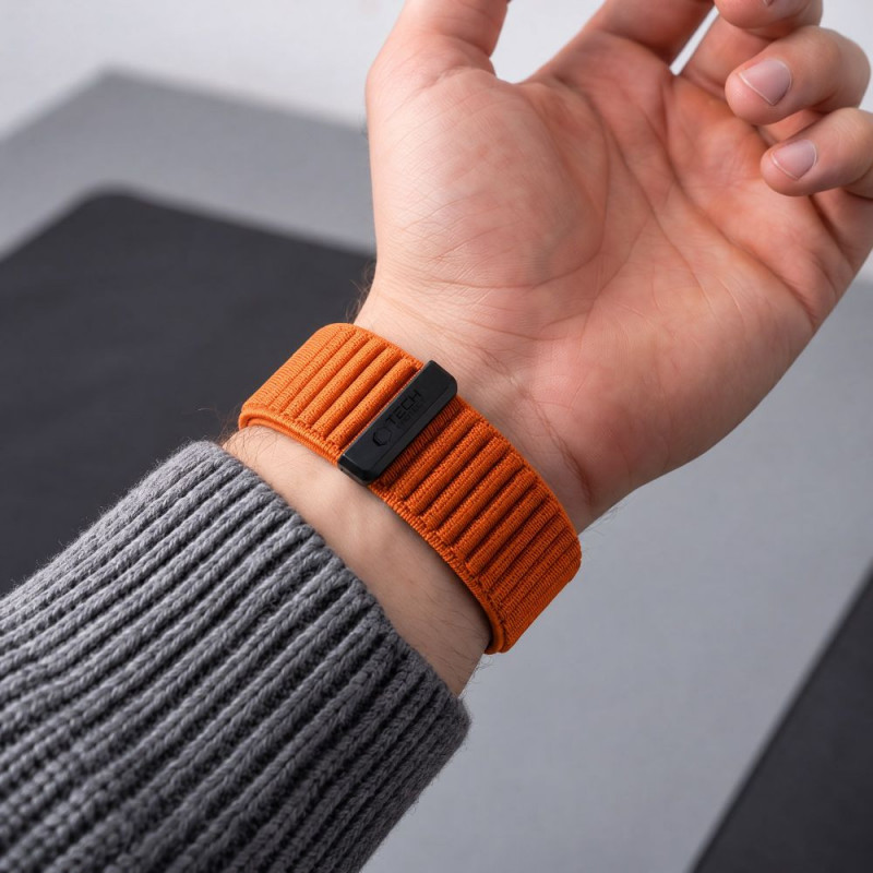 Tech-Protect NylonLoop Garmin Fenix 5X / 5X Plus / 6X / 6X Pro / 7X / 8 / 8 Pro / 9 / 9 Pro horlogeband (51 mm), signaaloranje