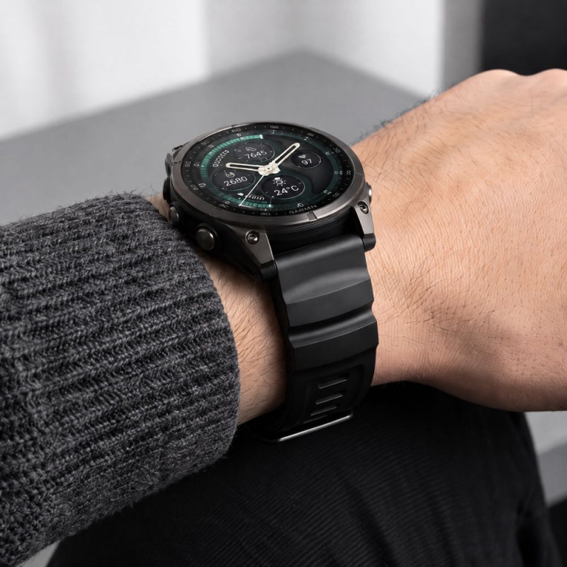 Tech-Protect Motion Garmin Fenix 5X / 5X Plus / 6X / 6X Pro / 7X / 8 / 8 Pro / 9 / 9 Pro horlogeband (51 mm), zwart