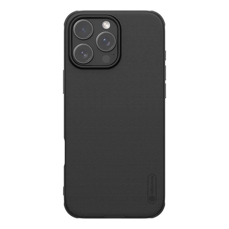 Nillkin Super Frosted Shield Pro-hoesje voor Apple iPhone 16 Pro, zwart