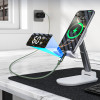 Choetech XCC-1068 PD 60W USB-C naar USB-C-kabel met display, 1,2 m, groen